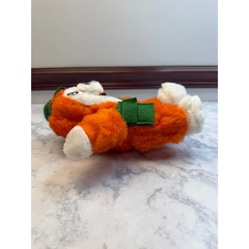 Vintage Orange White Bear Forest Ranger Scout Plush Mascot Green Hat Bag 10
